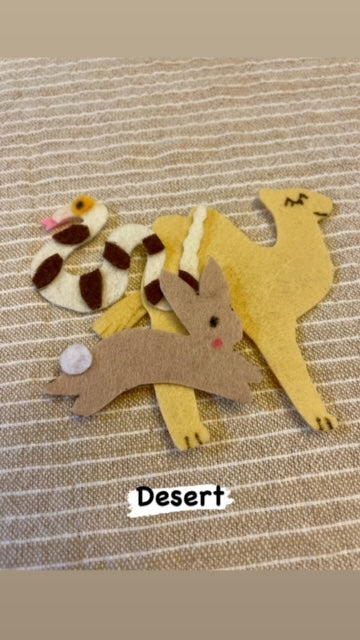 Animals and their Habitats Felt Kit