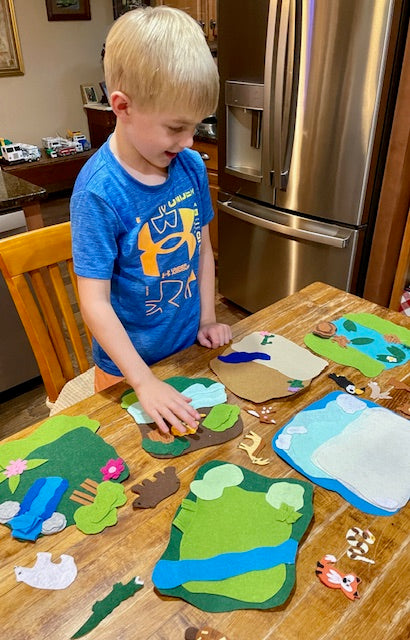 Animals and their Habitats Felt Kit