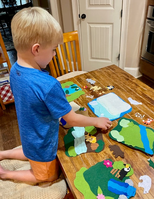 Animals and their Habitats Felt Kit
