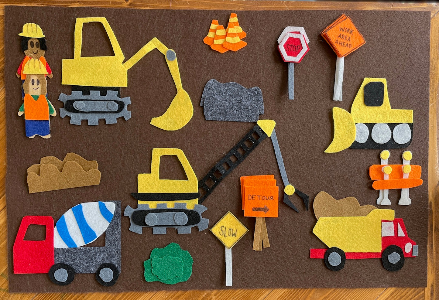 Construction Site Felt Board Kit