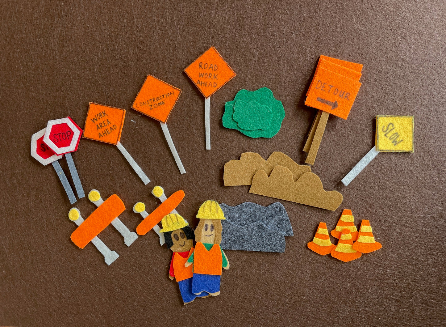 Construction Site Felt Board Kit